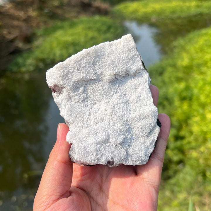 Calcite On Phantom Fluorite