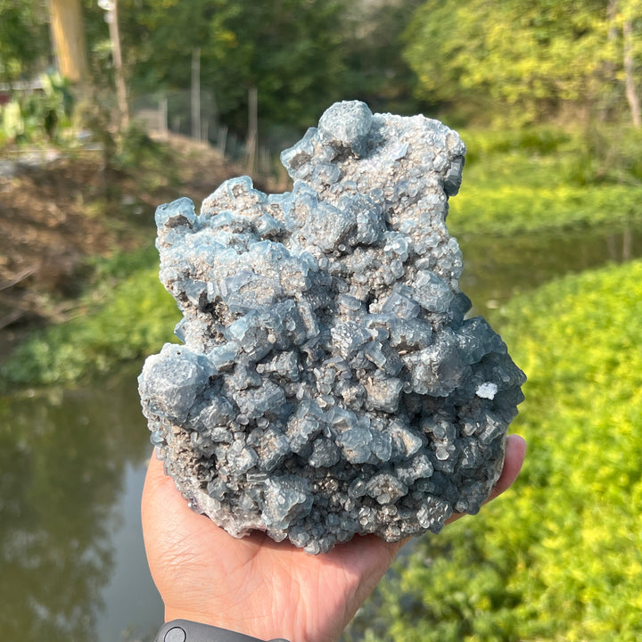 Fluorite on Quartz