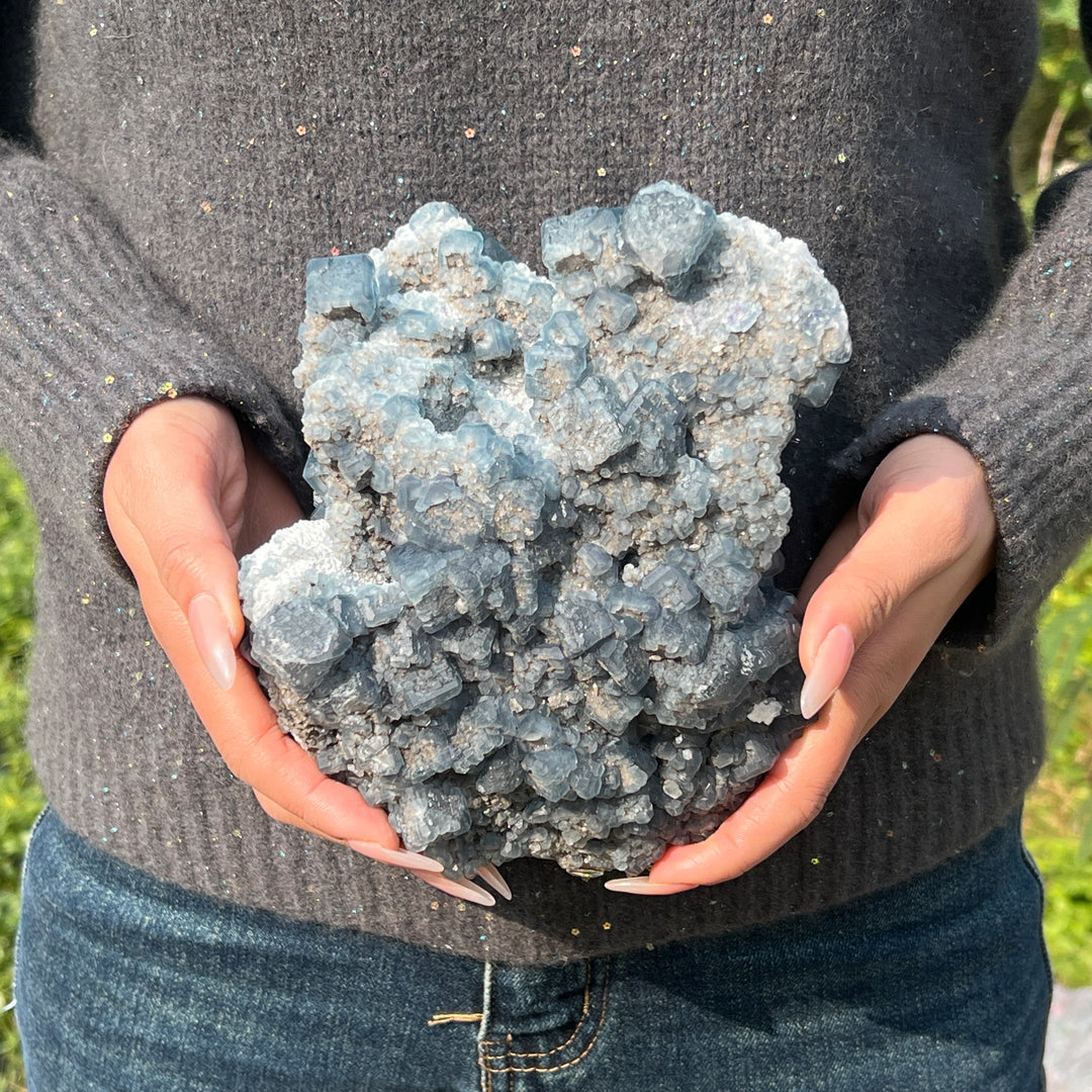 Fluorite on Quartz