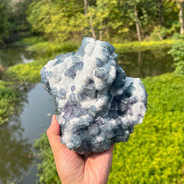 Fluorite on Quartz