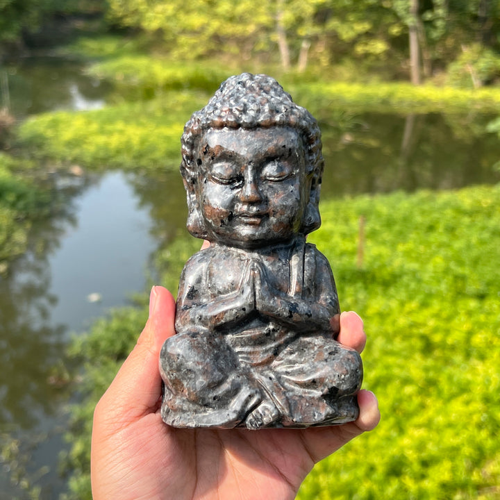 Yooperlite Buddha Carving