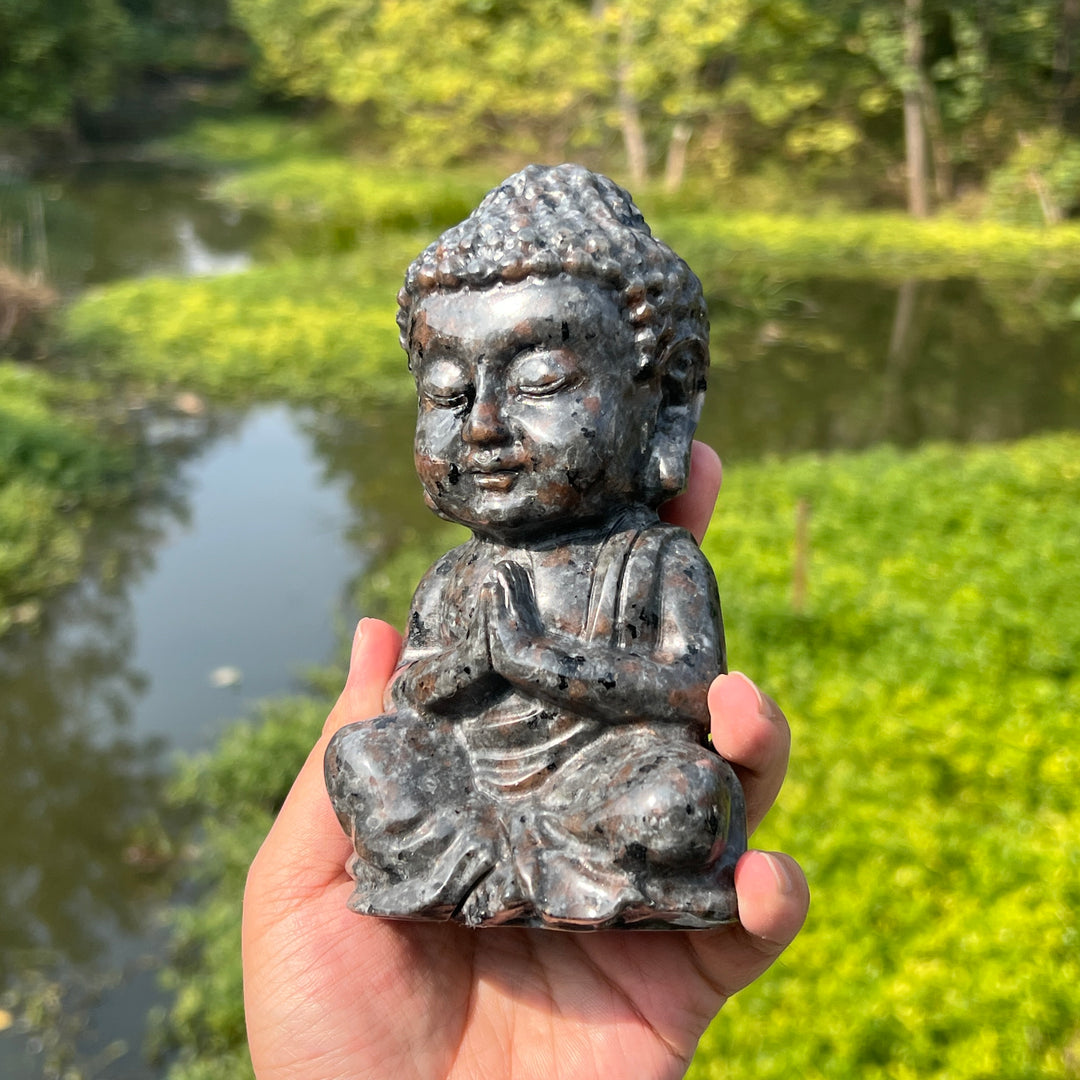 Yooperlite Buddha Carving