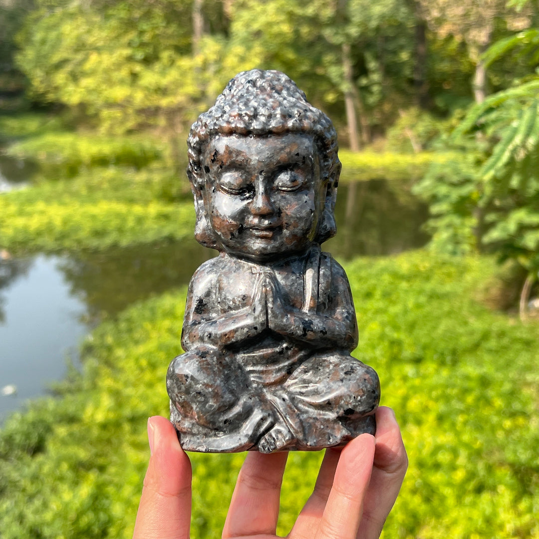 Yooperlite Buddha Carving