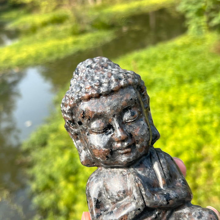 Yooperlite Buddha Carving