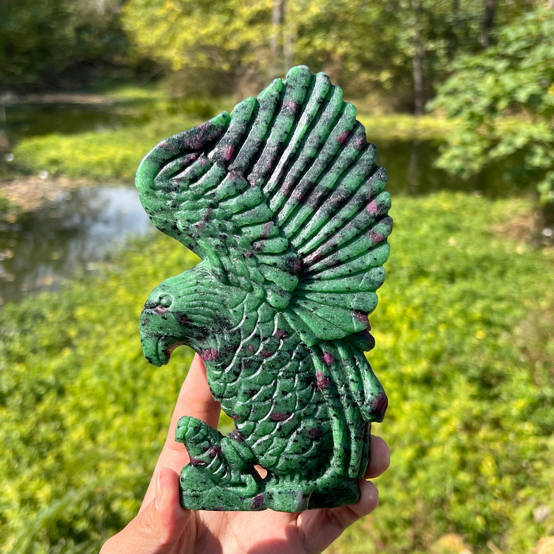 Yooperlite And Ruby in Zoisite Eagle