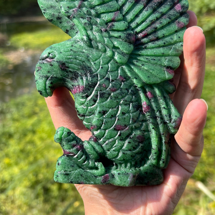 Yooperlite And Ruby in Zoisite Eagle