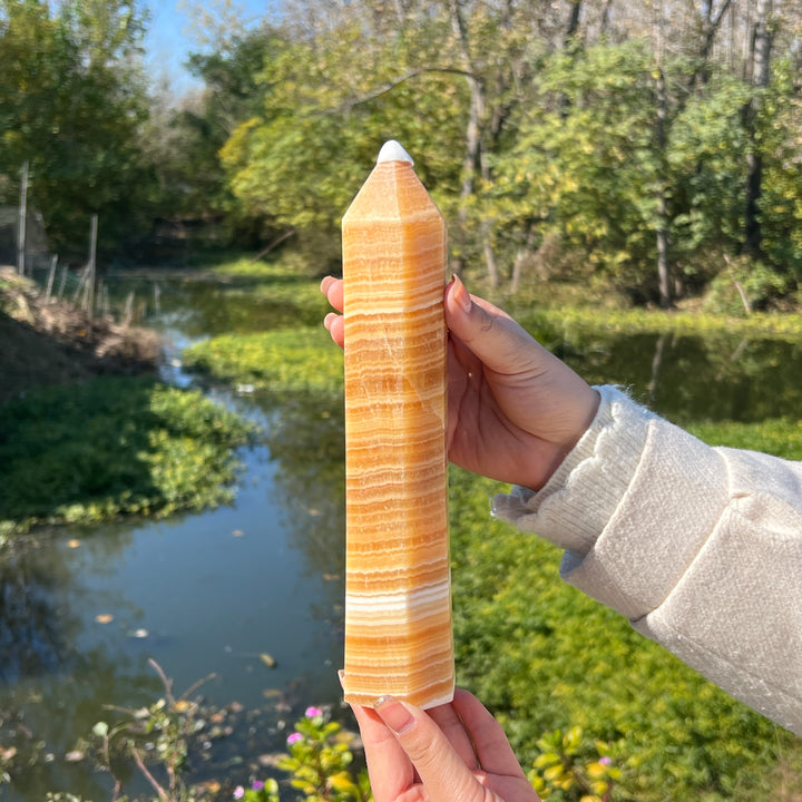 Yellow Calcite Point