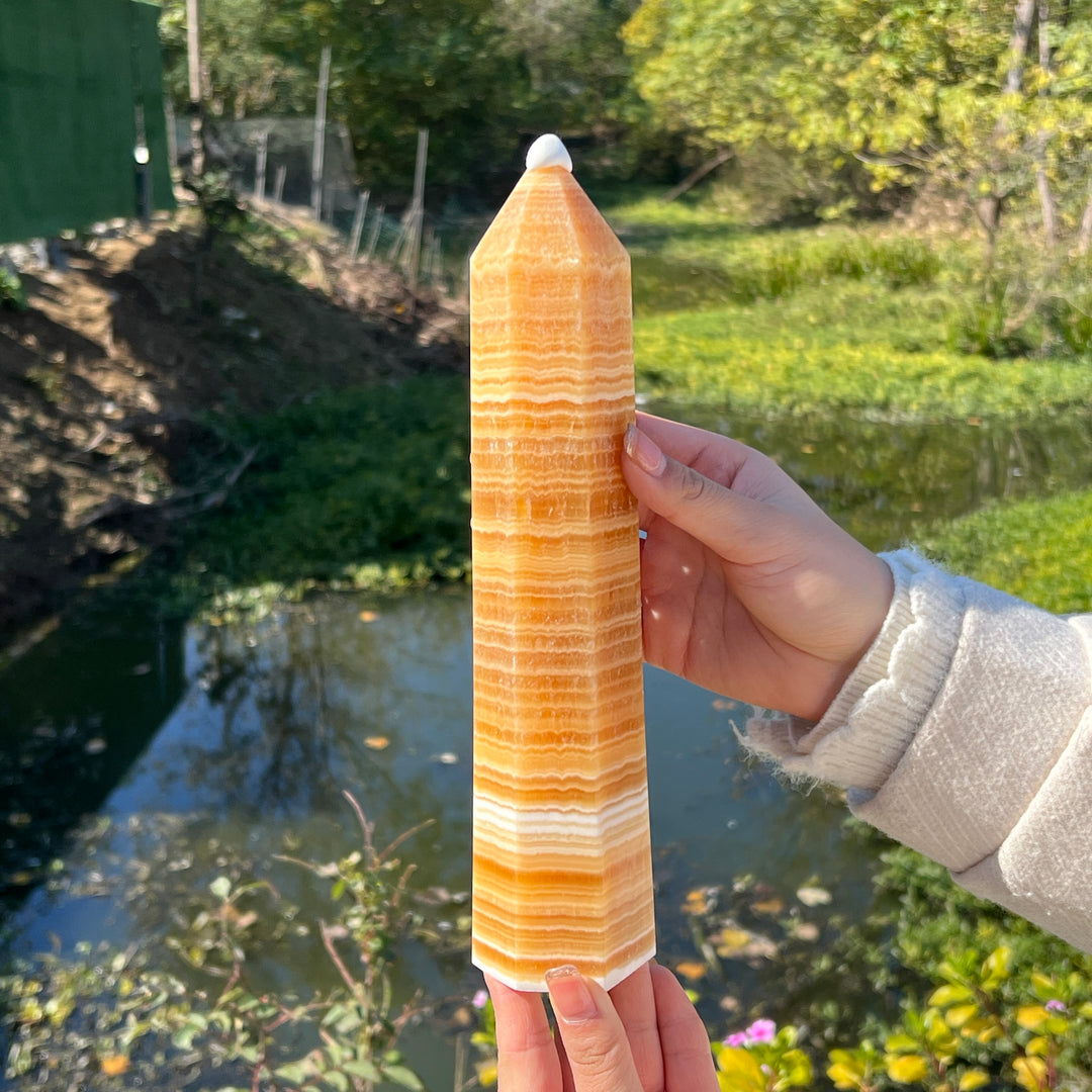 Yellow Calcite Point