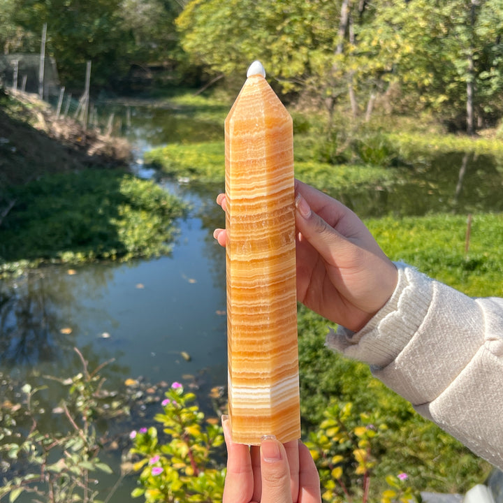 Yellow Calcite Point