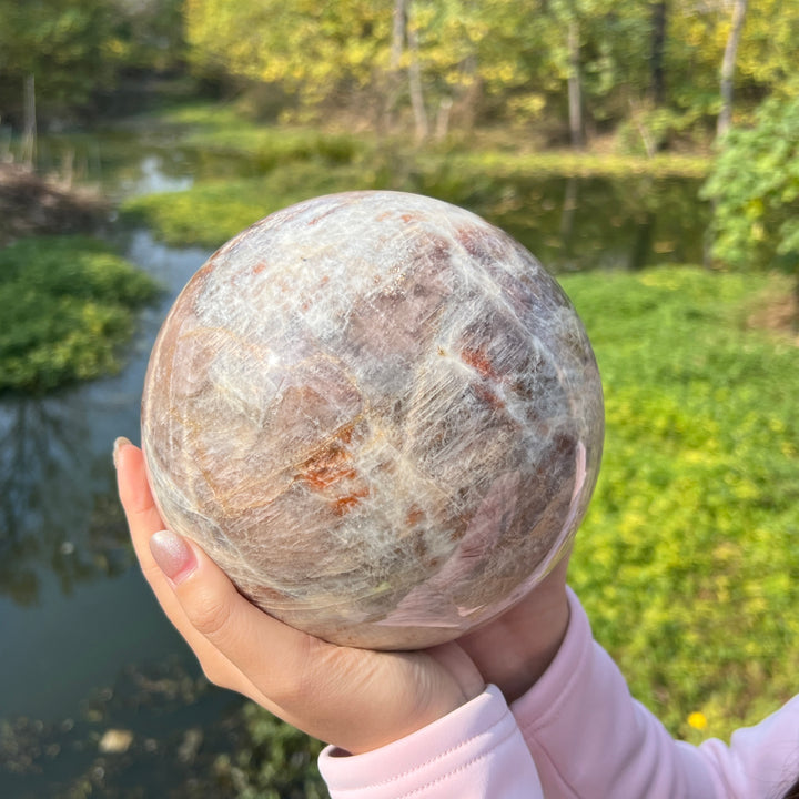 Large Sunstone Moonstone Sphere