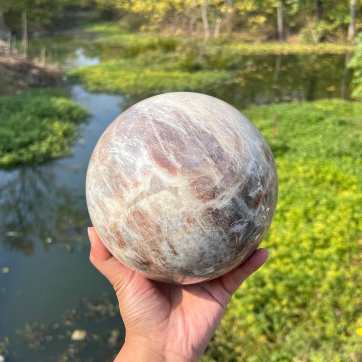 Large Sunstone Moonstone Sphere