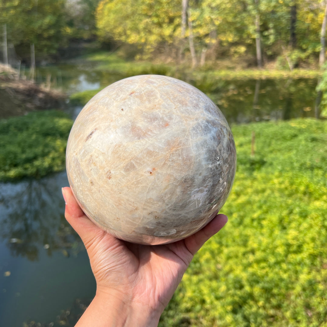 Large Sunstone Moonstone Sphere