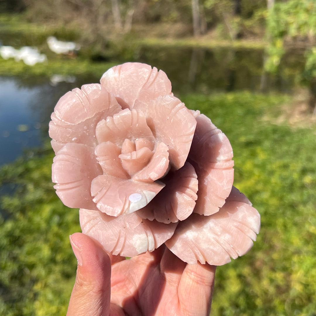 Pink Opal Carving