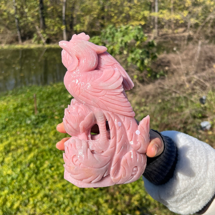 Pink Opal Carving