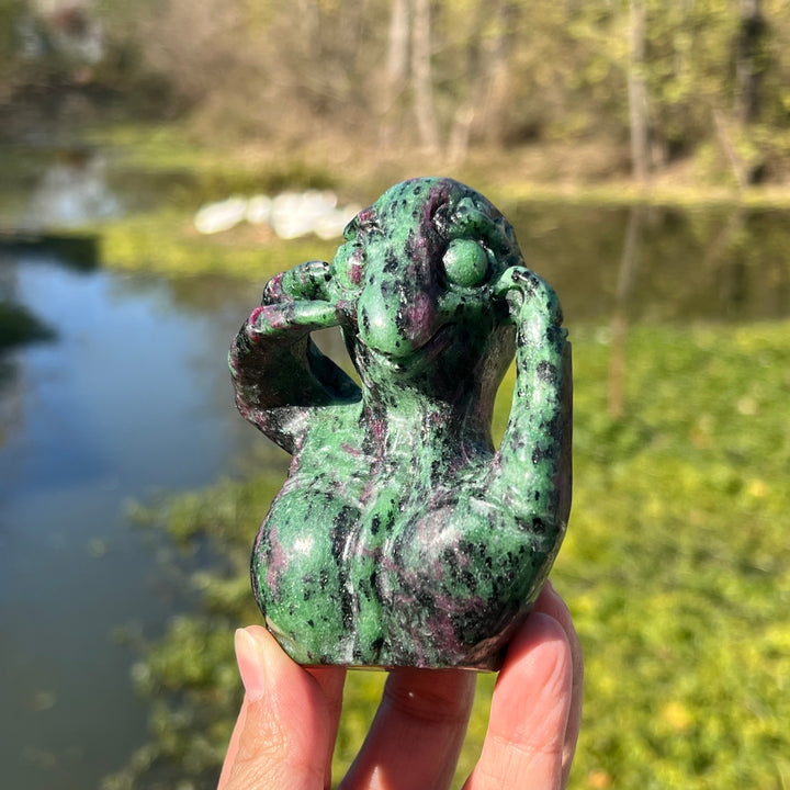 Ruby in Zoisite Carving