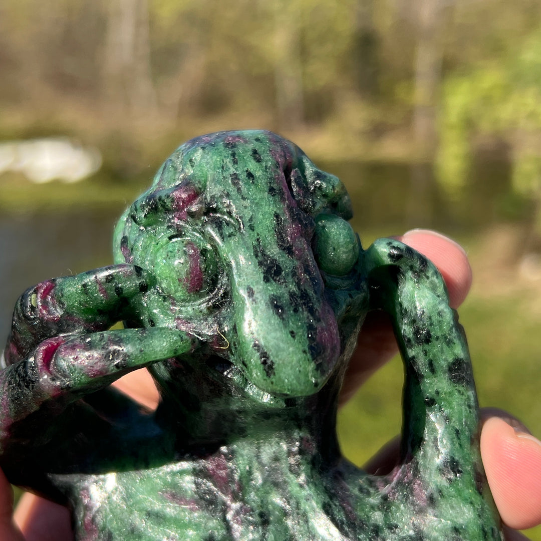 Ruby in Zoisite Carving