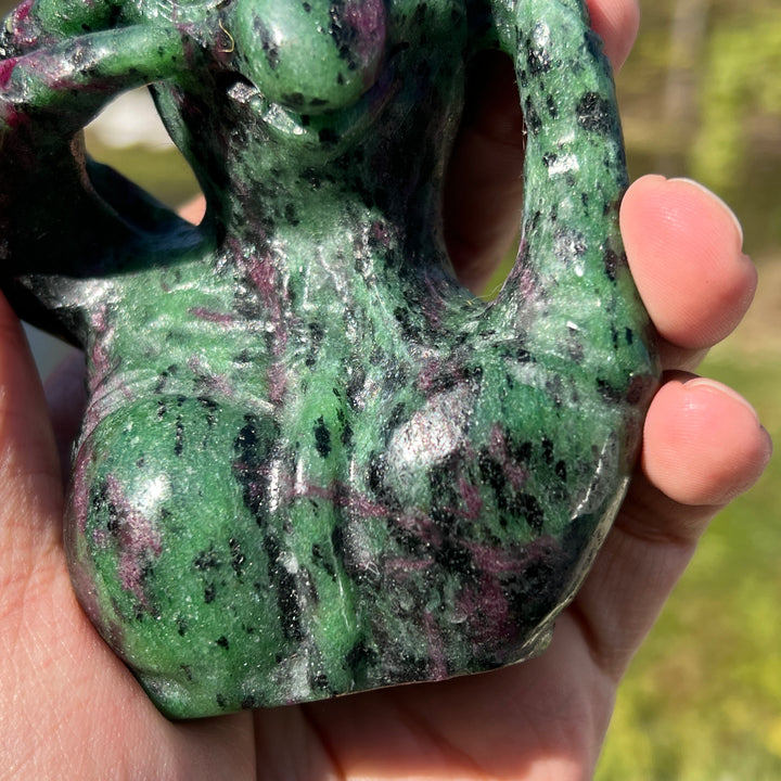 Ruby in Zoisite Carving