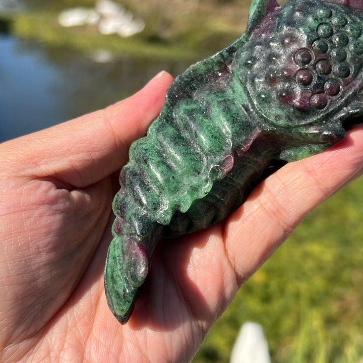 Ruby in Zoisite Carving