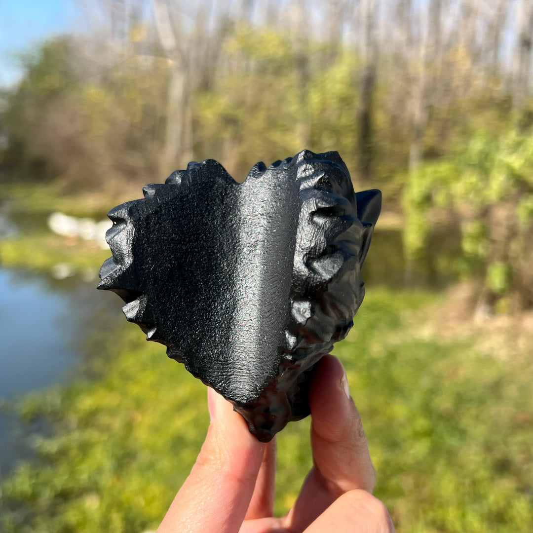 Obsidian Wolf Skull