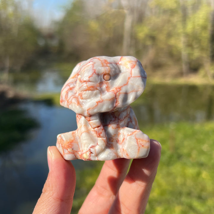 Red Network Jasper Elephant