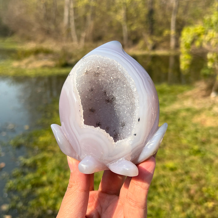 Agate Geode Peach