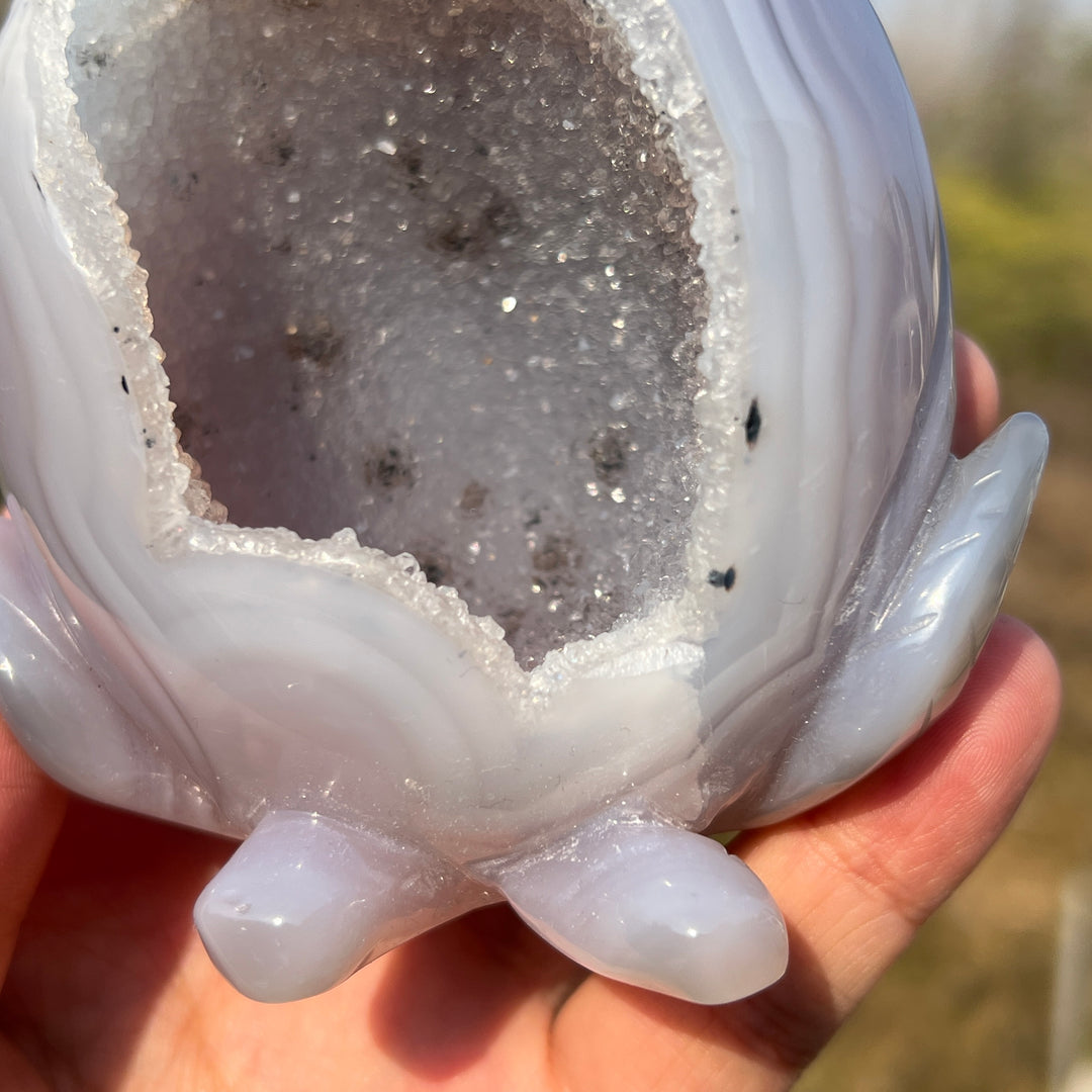 Agate Geode Peach