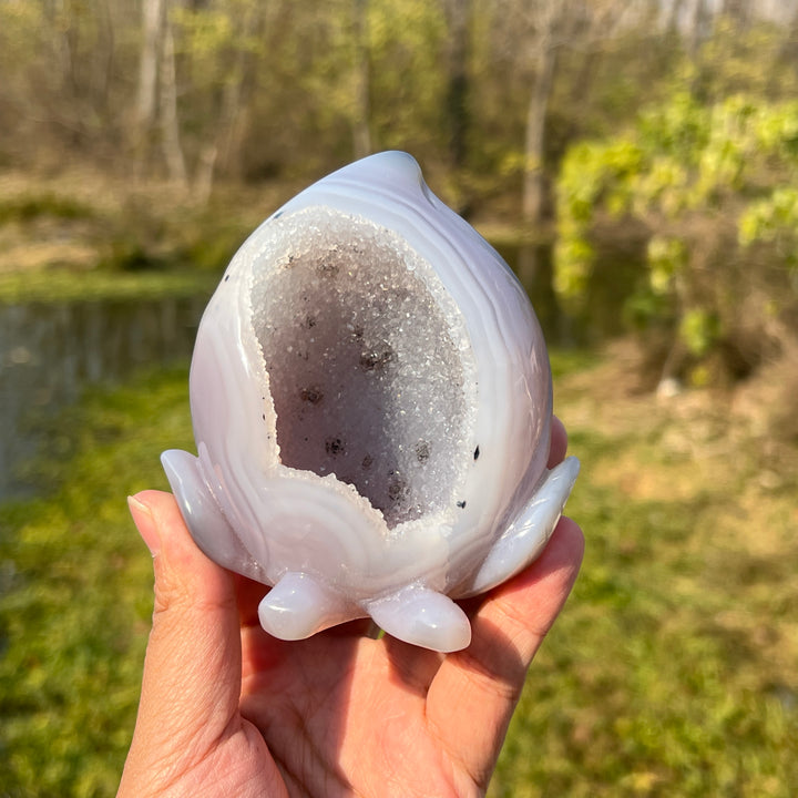 Agate Geode Peach