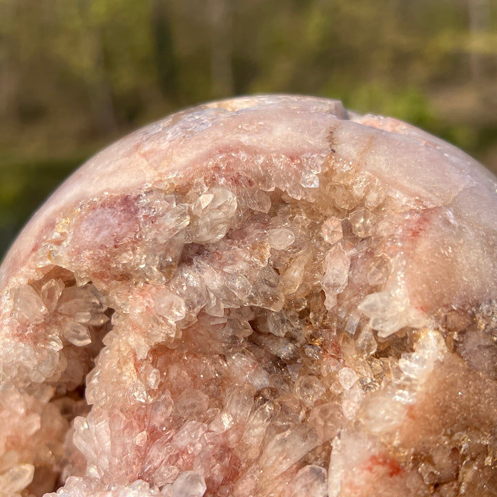 Pink Amethyst Geode Sphere