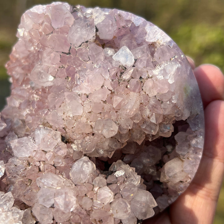 Pink Amethyst Geode Sphere