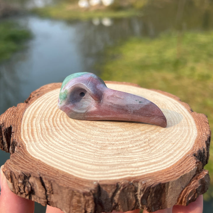 Ocean Jasper Crow Skull