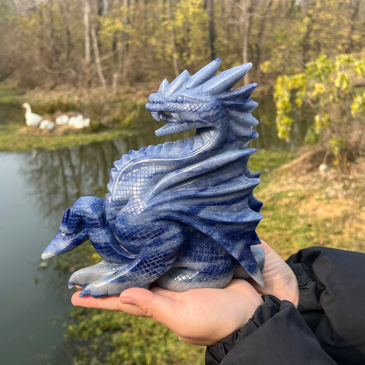 Blue Aventurine Dragon #DK185