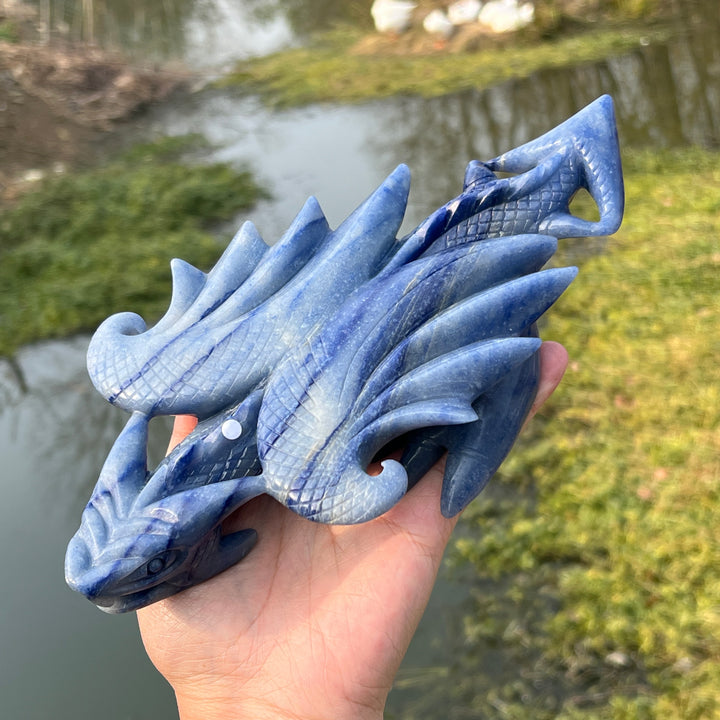 Blue Aventurine Dragon #DK189