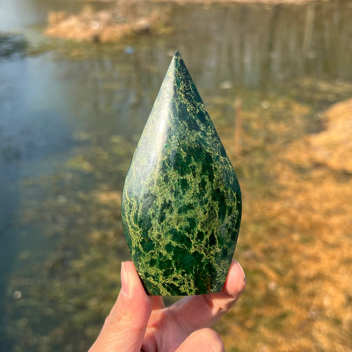 Fuchsite In Quartze Waterdrop