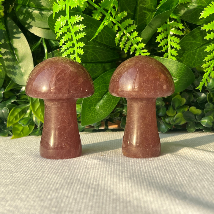 Strawberry Quartz Mushroom