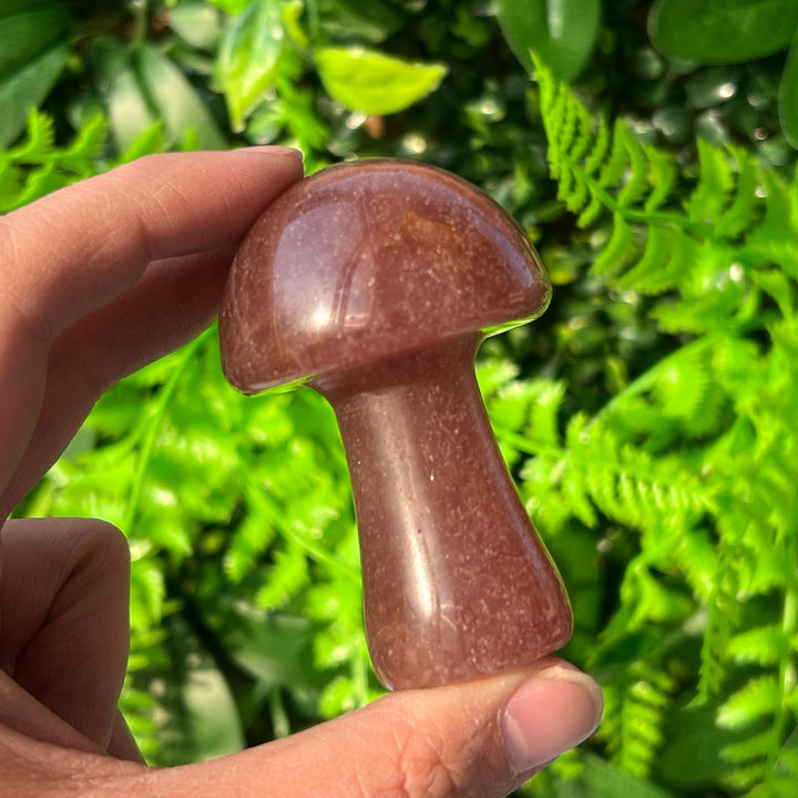 Strawberry Quartz Mushroom