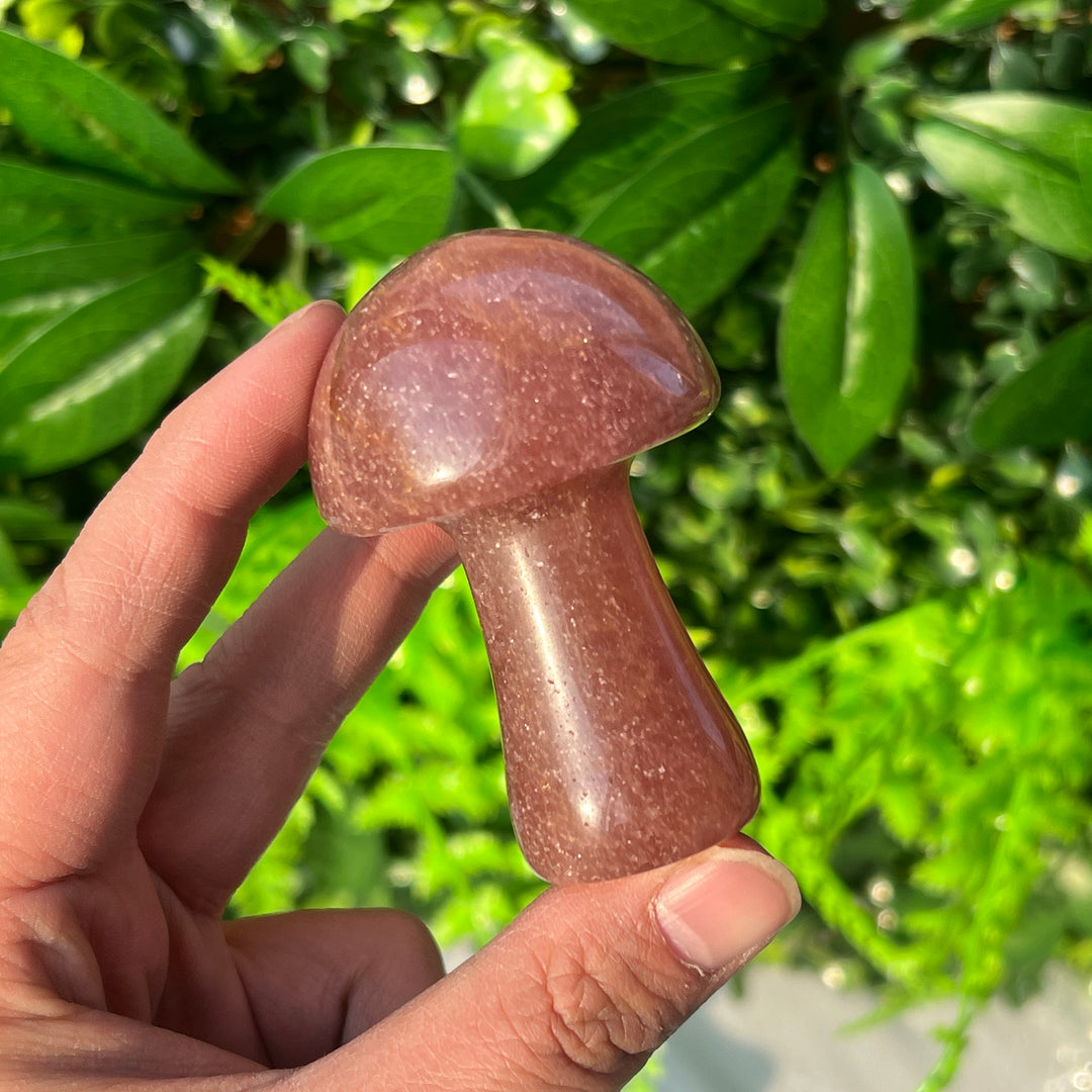 Strawberry Quartz Mushroom