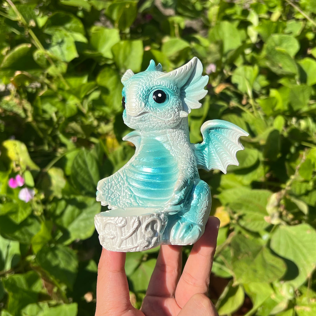 Resin Dragon Baby Sphere Holder