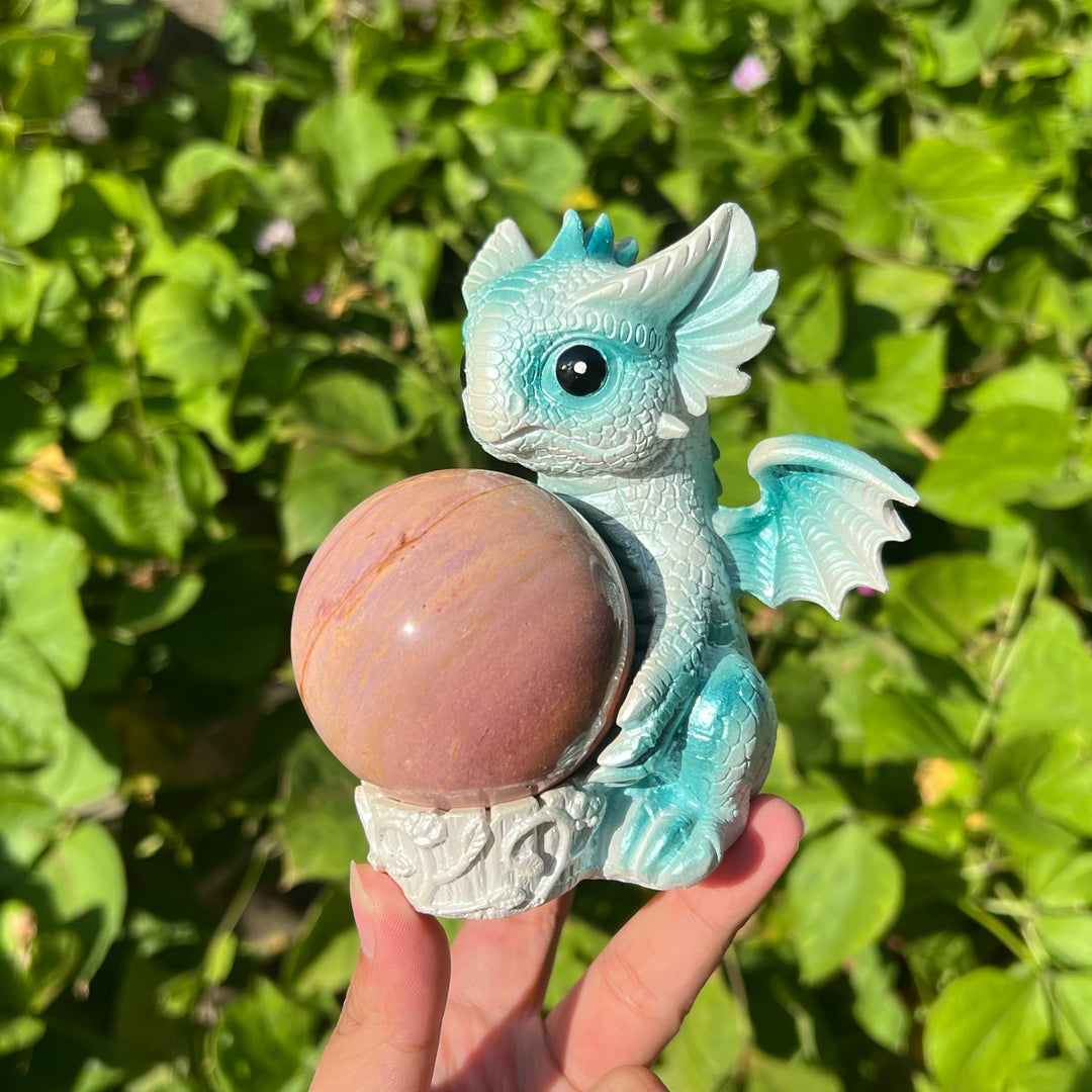 Resin Dragon Baby Sphere Holder