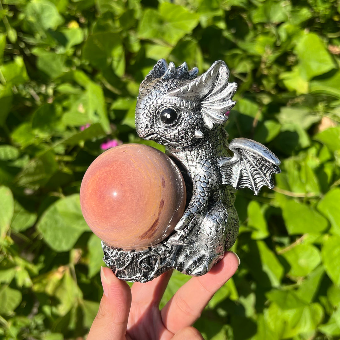 Resin Dragon Baby Sphere Holder