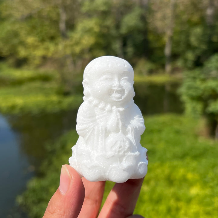 White Jasper Buddha