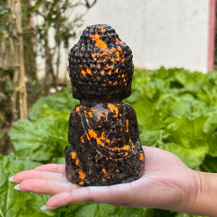 Yooperlite Buddha Carving