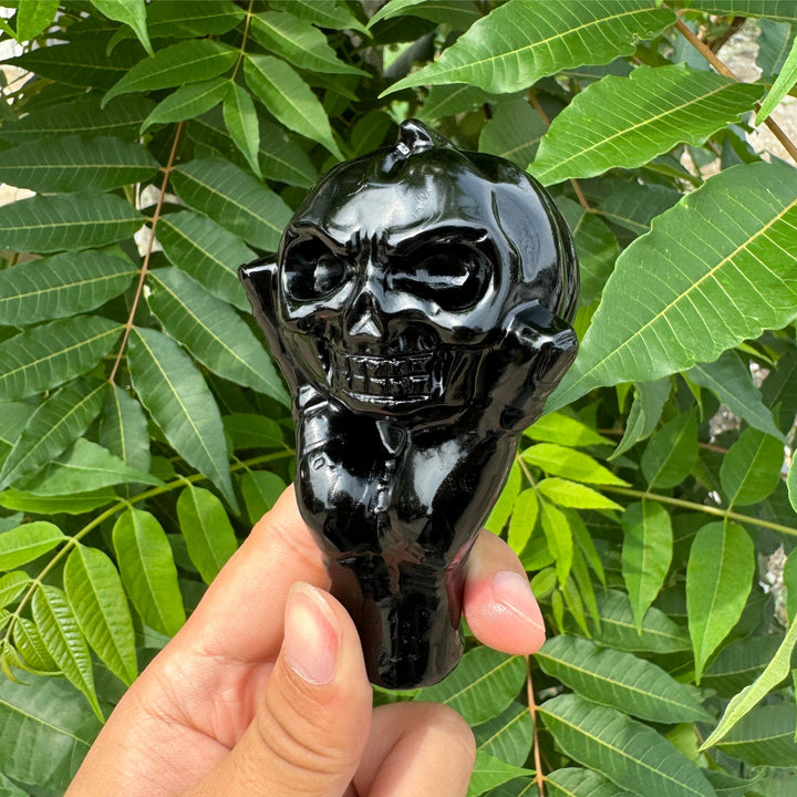 Obsidian Pumpkin Skull