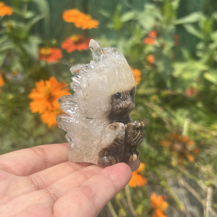 Clear Quartz Cluster Hedgehog