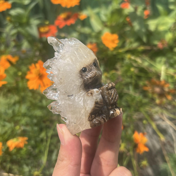 Clear Quartz Cluster Hedgehog