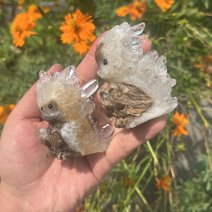 Clear Quartz Cluster Hedgehog