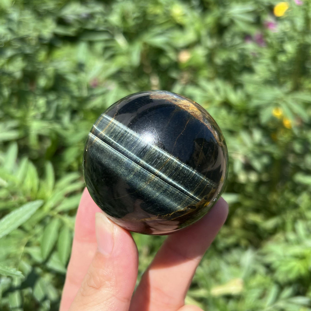 Blue Yellow Tiger Eye Sphere