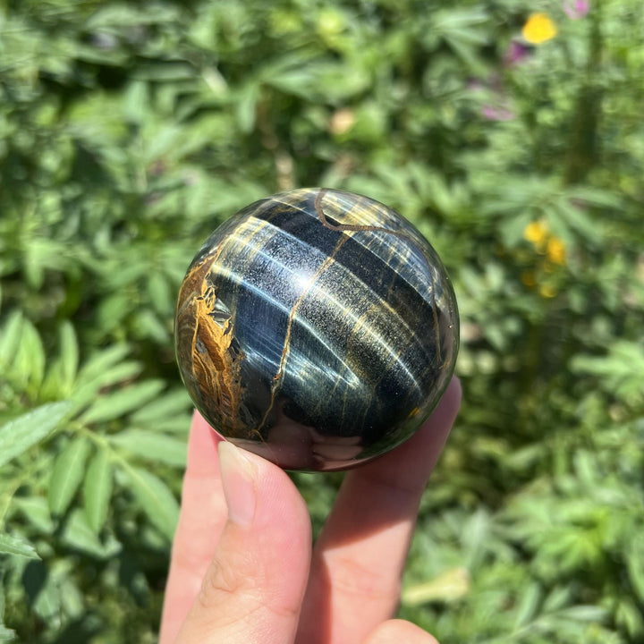 Blue Yellow Tiger Eye Sphere