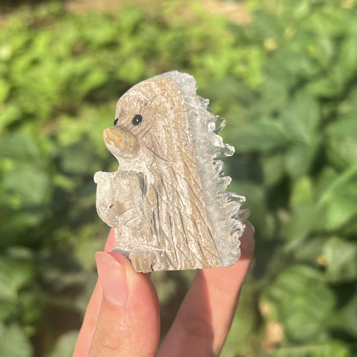 Clear Quartz Cluster Hedgehog