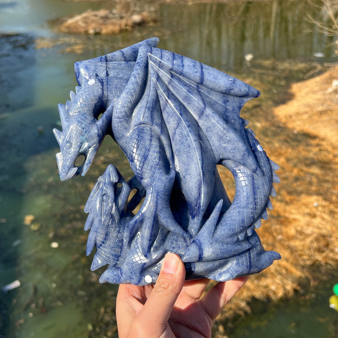 Blue Aventurine Dragon #DK211