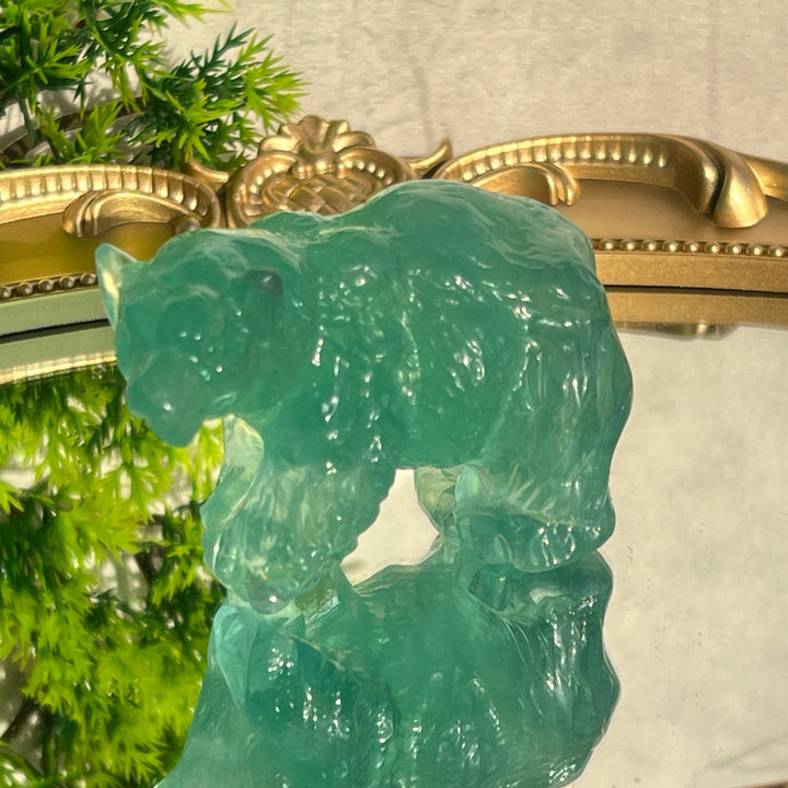 Green Fluorite Polar Bear